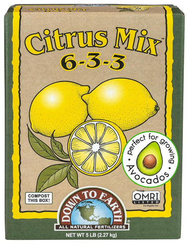 Down To Earth All Natural Fertilizers Organic Citrus Mix - 6-3-3, 5 lb