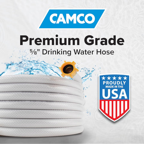 Camco TastePURE 50-Foot RV Drinking Water Hose - Made in the USA