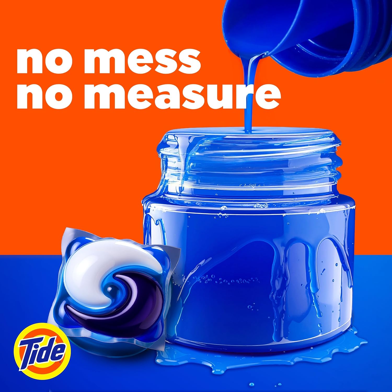 Tide Power PODs + Downy Laundry Detergent Pods, 18 Count, Soft Boosters + April Fresh