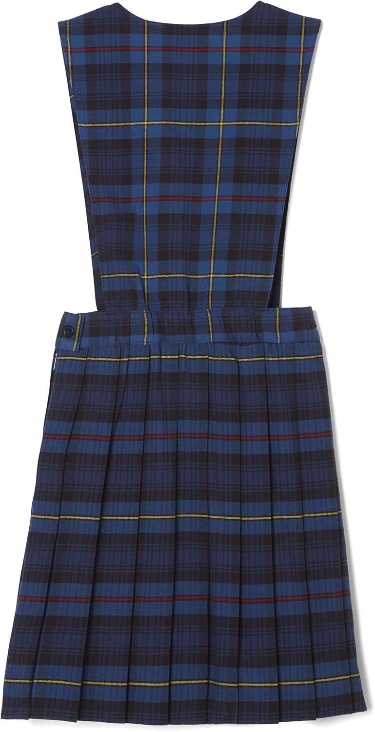French Toast Girls Plaid V-Neck Jumper