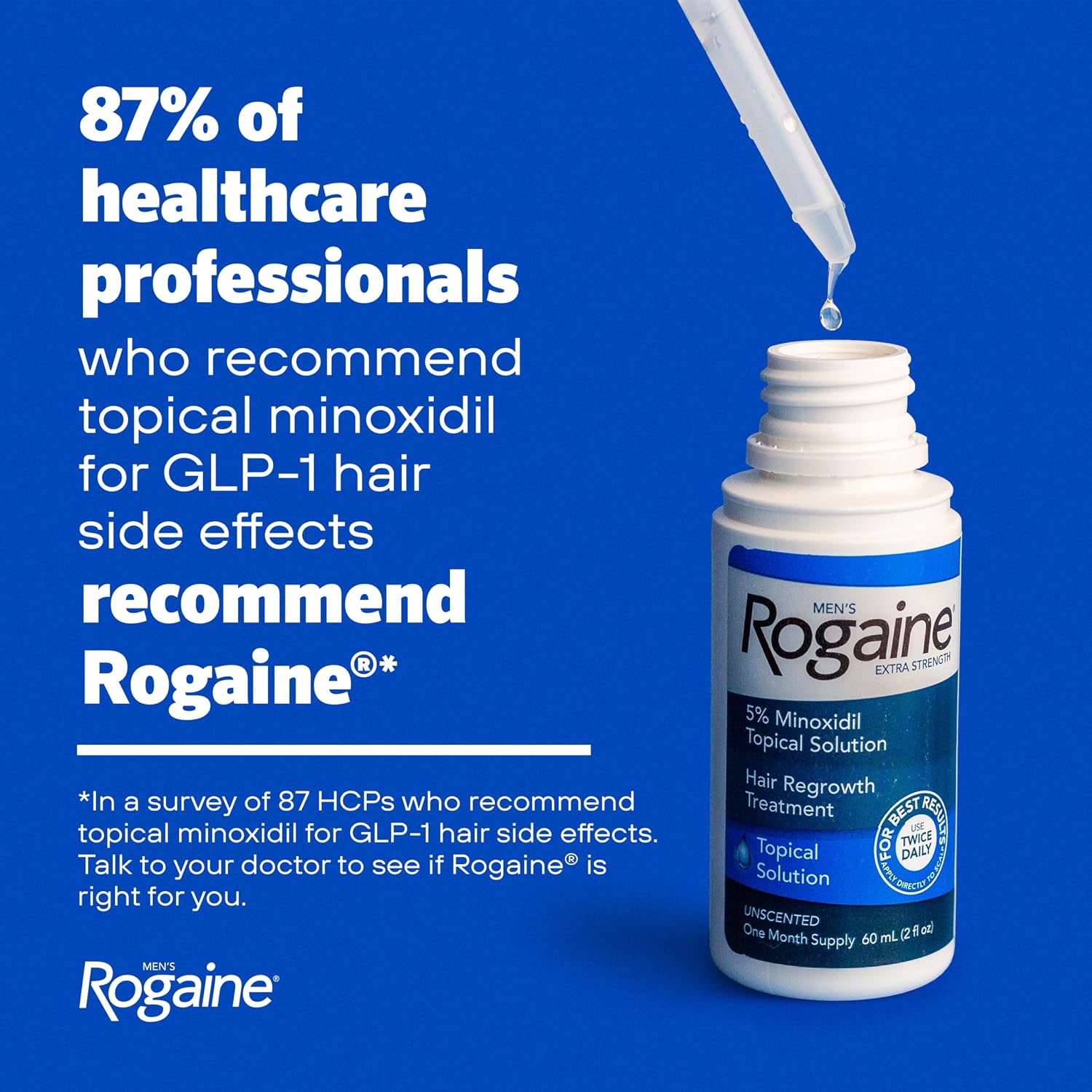 Men's Rogaine Extra Strength 5% Minoxidil Topical Solution, 3 x 2 fl. oz