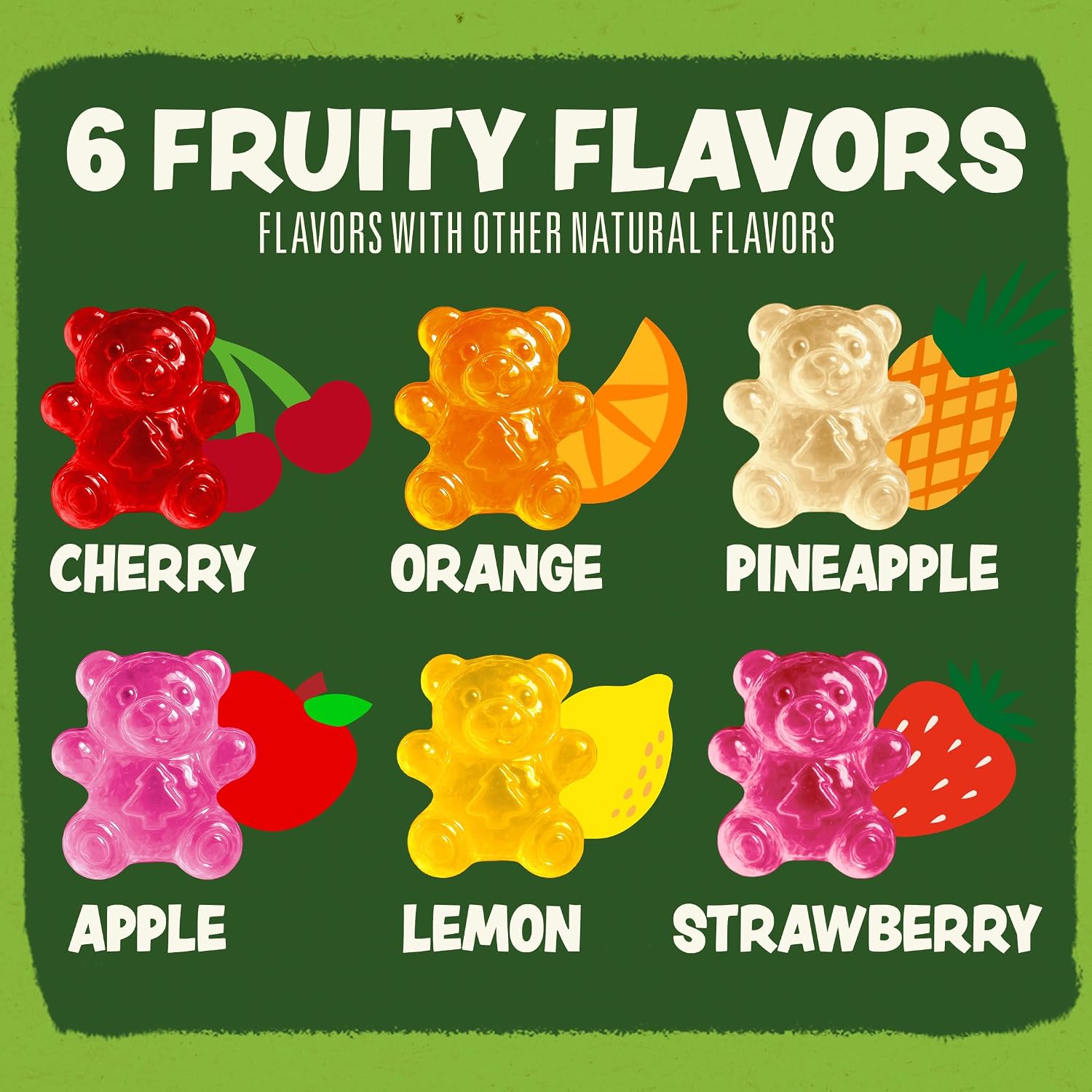 Black Forest Organic Gummy Bears Candy, 8 Ounce Bags (Pack of 6)