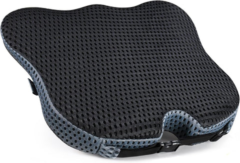 Wedge Car Seat Cushion for Better Visibility & Sciatica Pain Relief