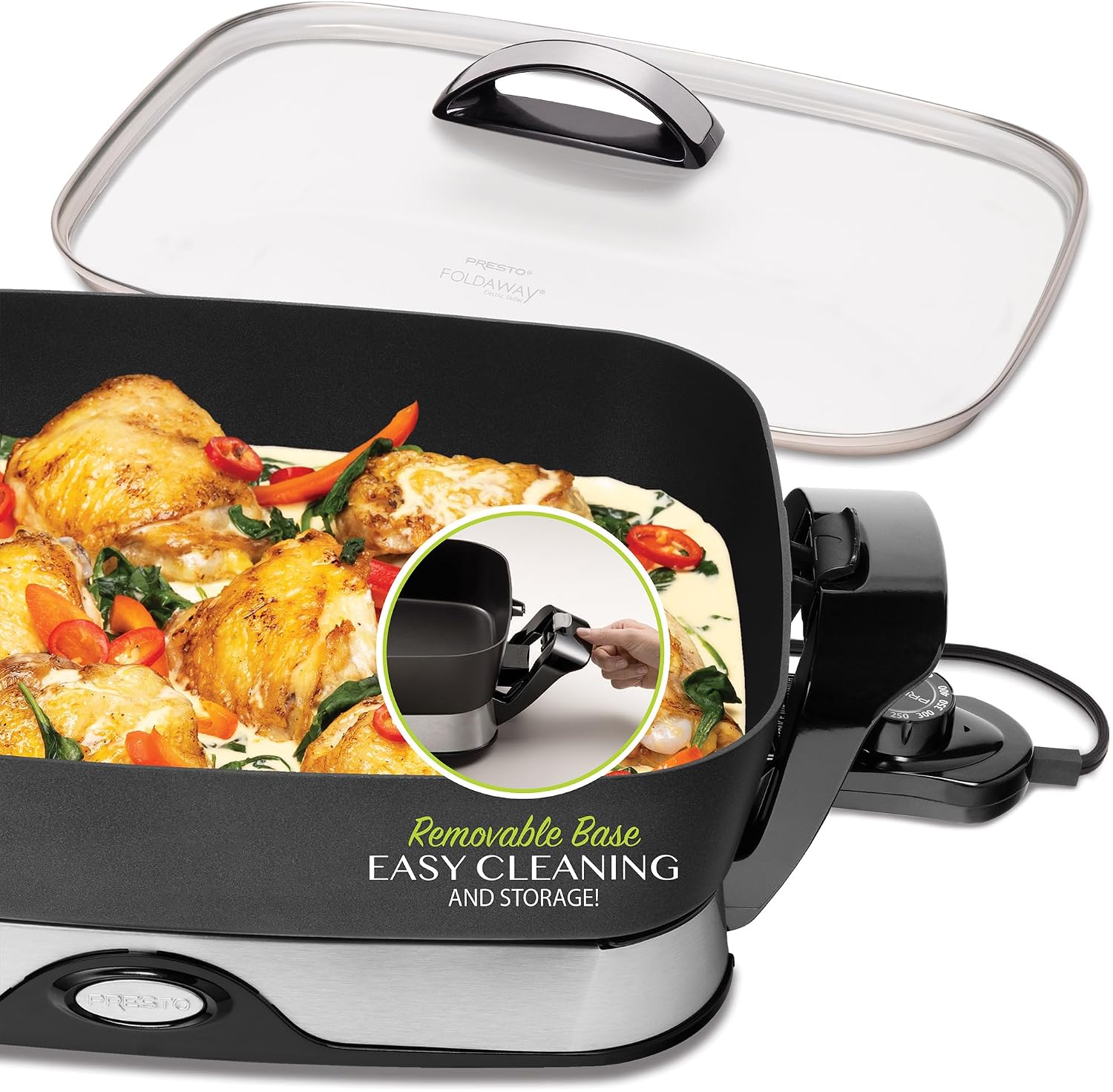 Presto 06857 16-Inch Electric Foldaway Skillet