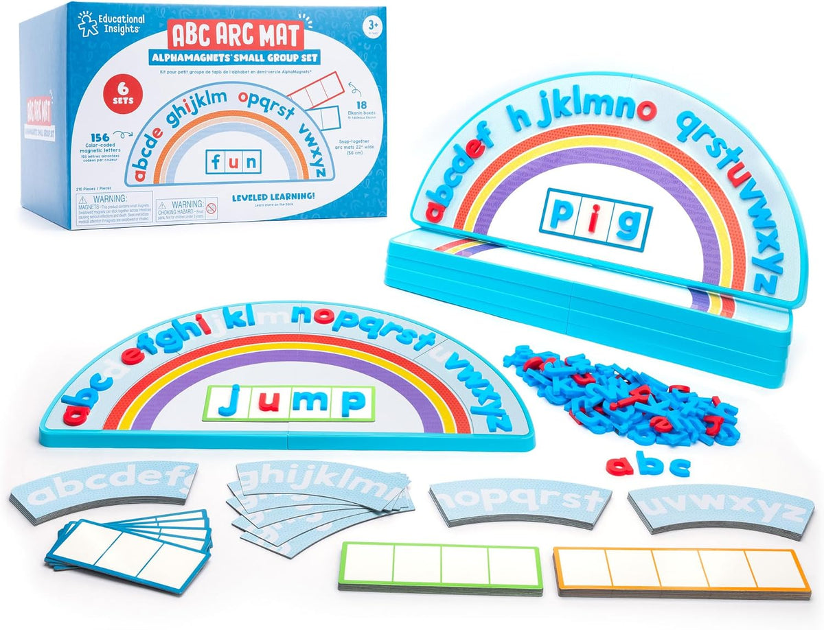 Educational Insights ABC Arc Mat AlphaMagnets Small Group Set
