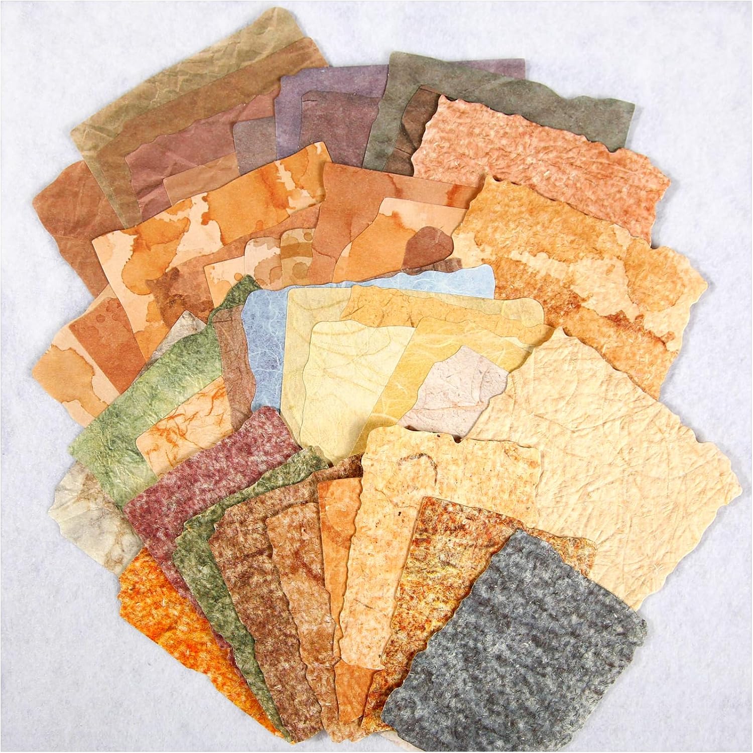 84 Sheets Vintage Textured Scrapbook Paper, 3D Embossed