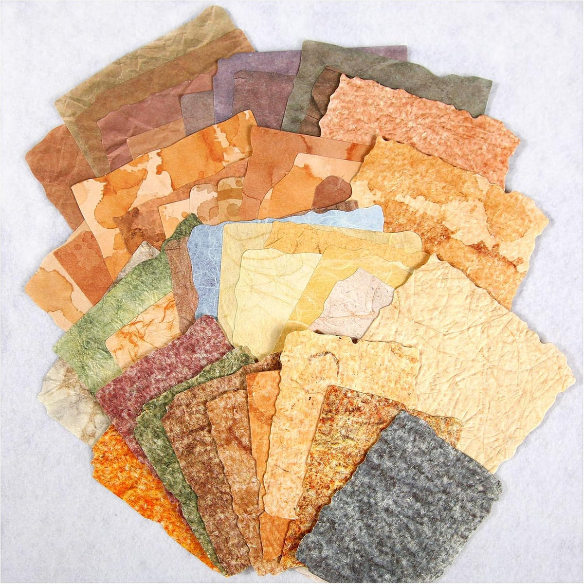 84 Sheets Vintage Textured Scrapbook Paper, 3D Embossed