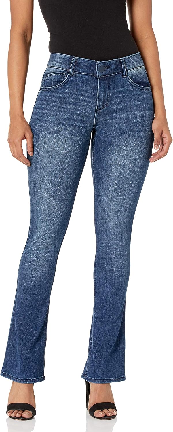 Democracy Women's Plus Size Ab Solution Itty Bitty Boot Jean