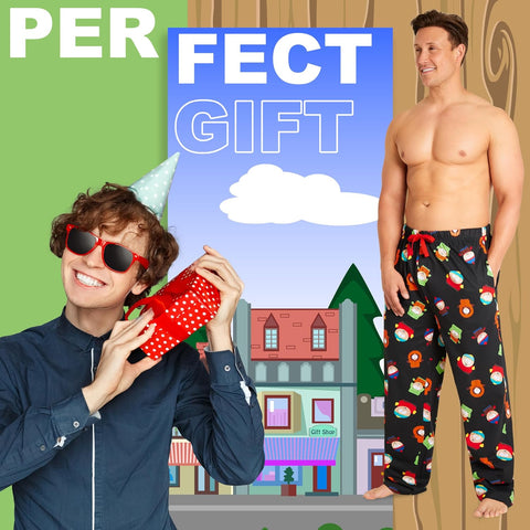 Get Trend South Park Mens Pajama Bottoms - Comfy Cotton Loungewear Trousers, Gifts for Him