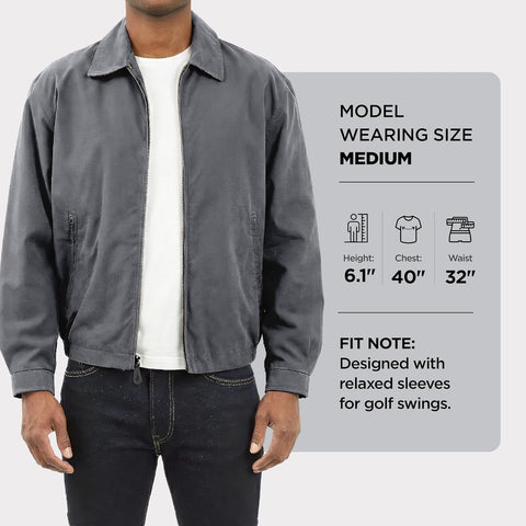 London Fog Men's Auburn Zip-Front Golf Jacket