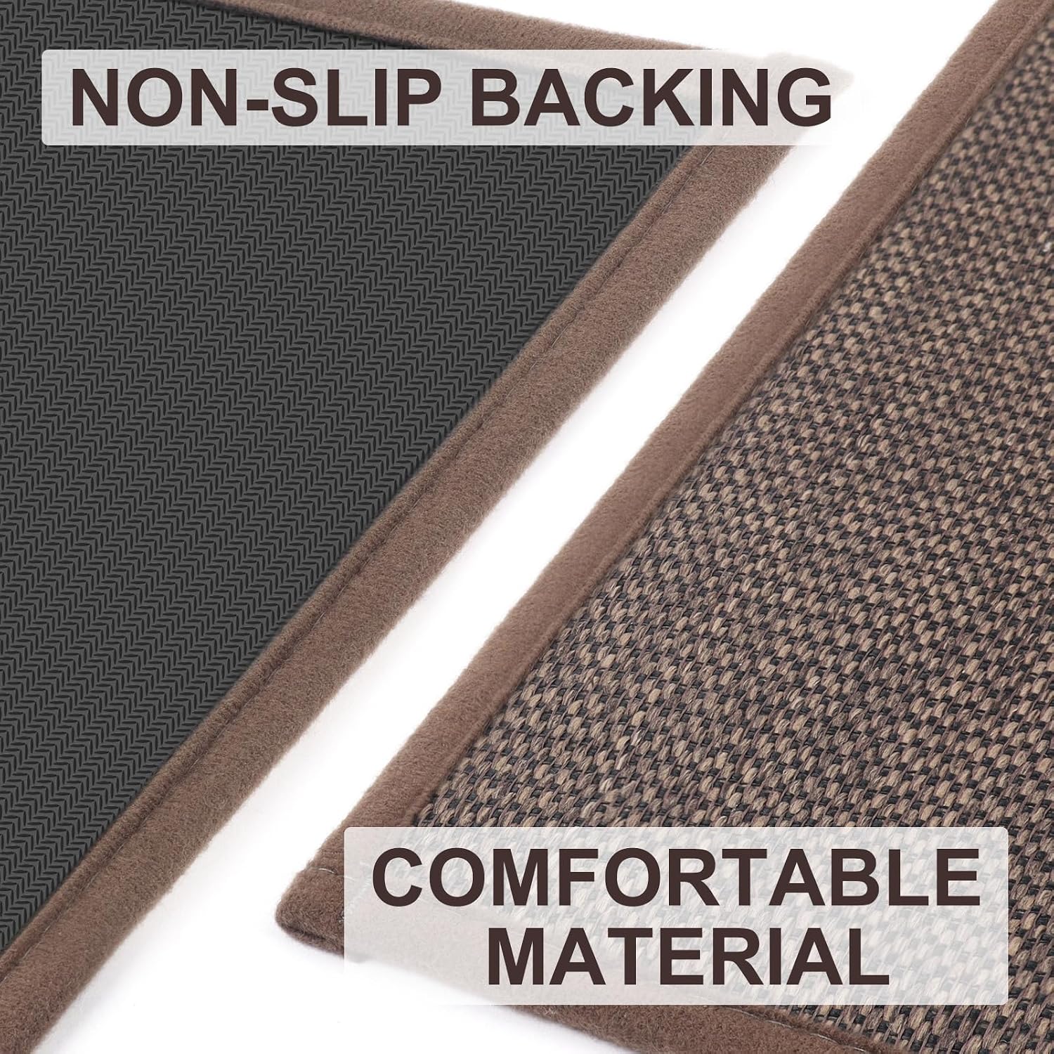 LEKEEPGO Door Mat 24"x36", Non Slip Door Mat Indoor Entrance, Rubber Backing Front Indoor Door mats Washable Absorbent Low-Profile Entryway Entry Resist Dirt Inside Door Mats, Brown
