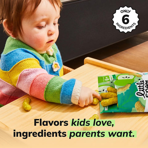 Little Spoon Kale Apple Meltable Baby Puffs, 1 Oz Bag, 4 Pack