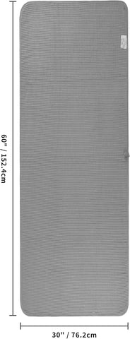 POLYTE 430 GSM Poly Blend Microfiber Quick Dry Waffle Bath Towel, 30x60 in