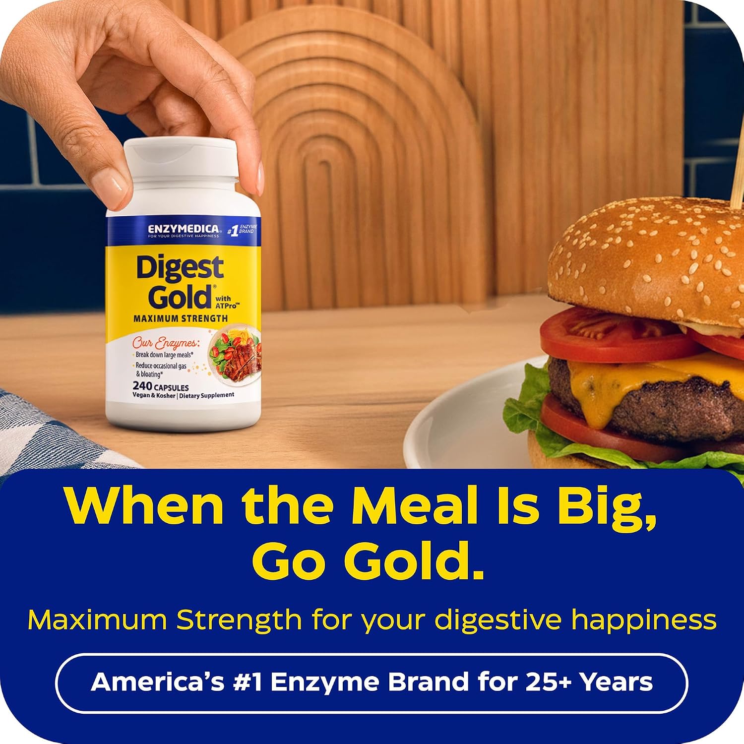Enzymedica Digest Gold, Maximum Strength, ATPro Energy Support - 240 Caps
