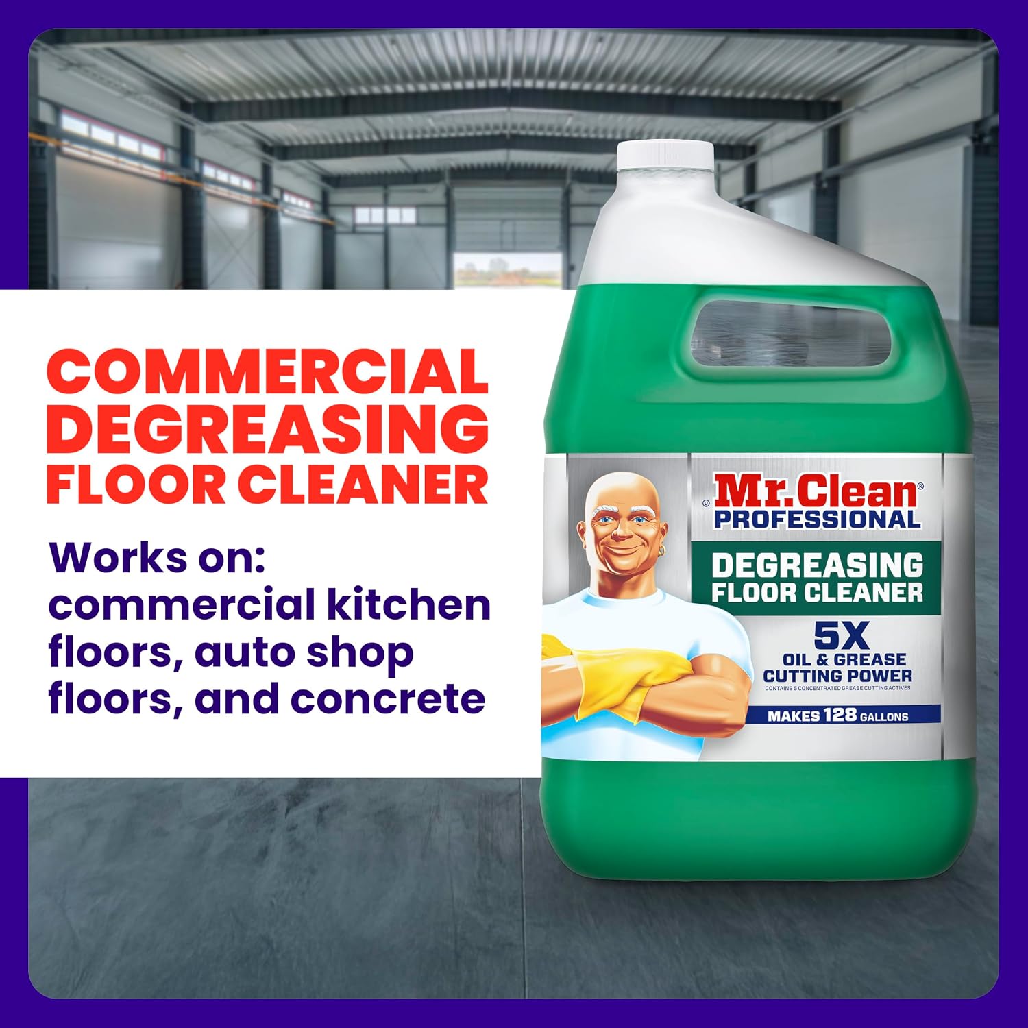 Mr. Clean PRO Degreasing Floor Cleaner for Commercial Grease (1 gal, 3 pk)