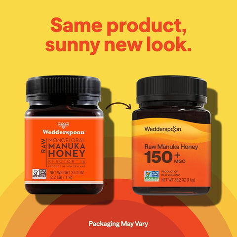Wedderspoon Raw Manuka Honey 150+ MGO, 35.2 Oz