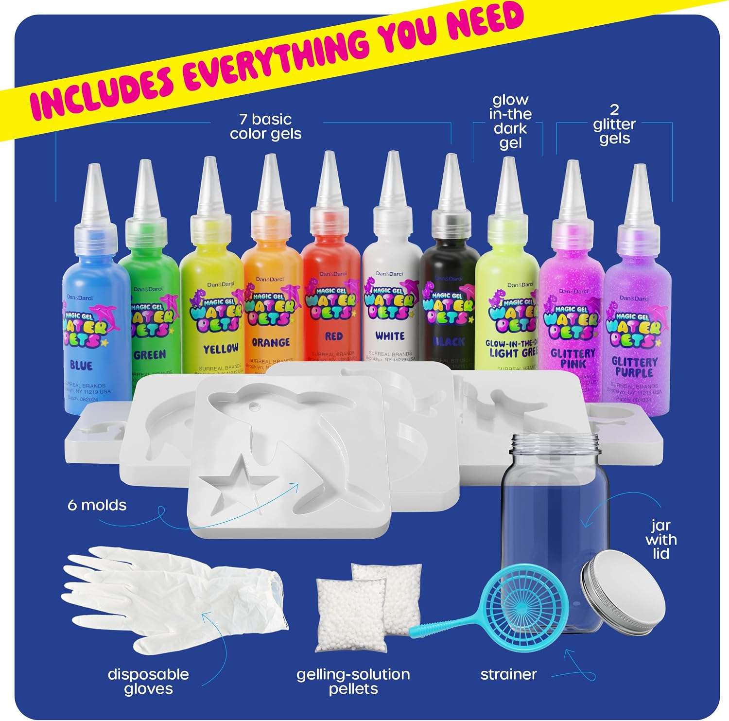 Magic Gel Water Pets Kit for Kids - Gifts for Kids - Squishy Maker Set