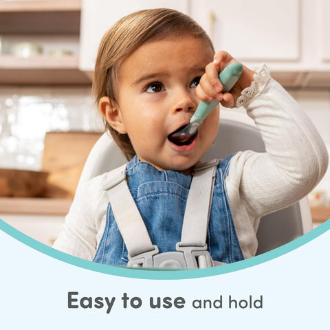 NUK Kiddy Cutlery Forks, Durable Stainless Steel, BPA & Latex-Free, 18+ Months, Pack of 3
