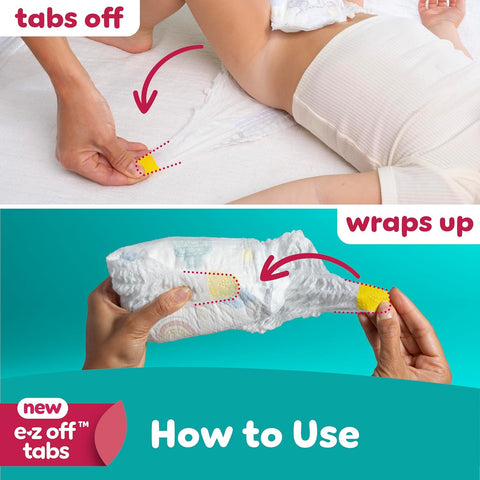 Pampers Diapers - Swaddlers 360° - Size 5, 17 Count, up to 100% Leakproof Comfy Dry Fit, Designed for Easy Changes, Pull On Baby Diaper