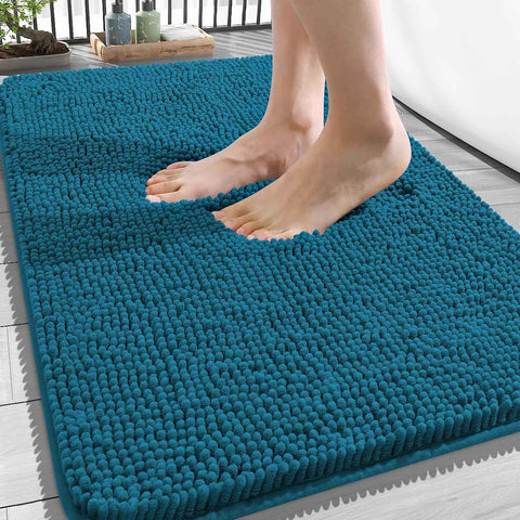 OLANLY Bathroom Rugs 34x21, Extra Soft Absorbent Chenille Bath Rugs