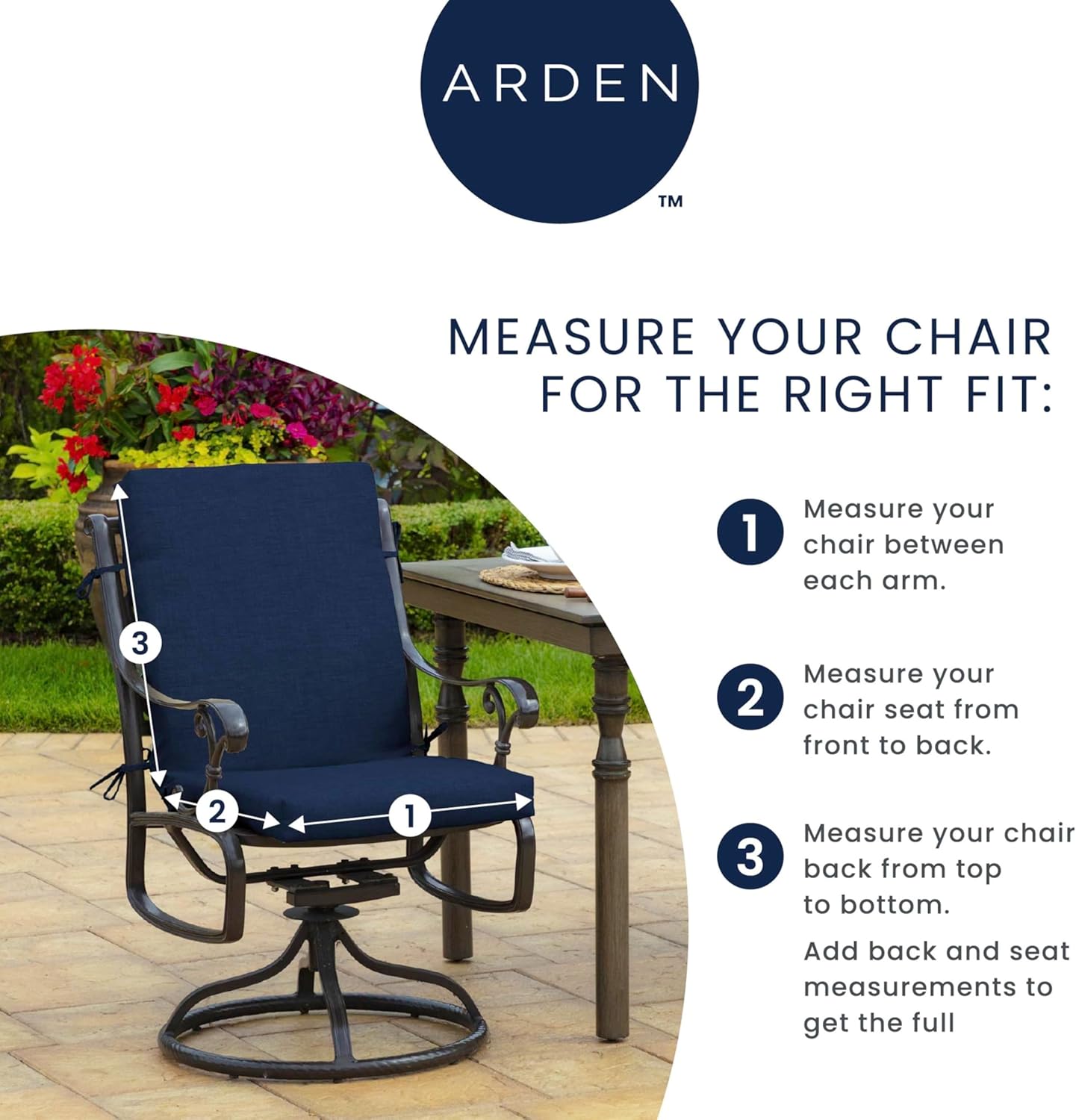 Arden earthFIBER Outdoor Dining Chair Cushion, 20 x 20, Rain-Proof, Fade Resistant, Luau Red Tropical Floral