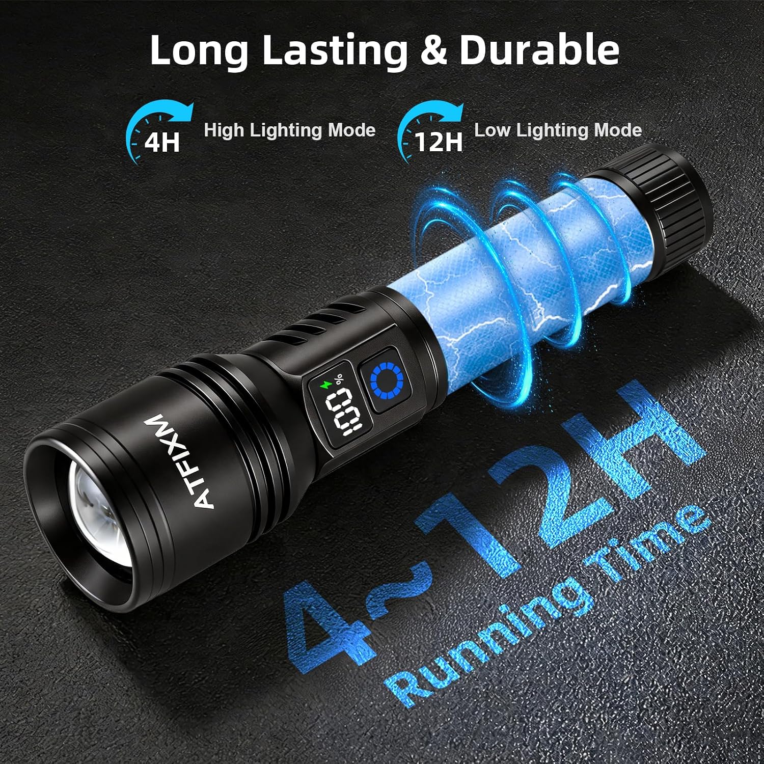 Rechargeable Flashlights High Lumens 99000, Super Bright Flash Light, 3Pack