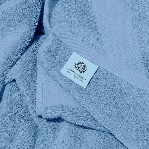 White Classic Luxury Light Blue Sheets 2 Pack - Extra Large 35x70