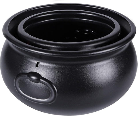 DIYDEC 12.6" and 7.4" Package Halloween Large Cauldron, 2pcs Black Plastic Witch Cauldron Kettle Halloween Pot Candy Holder for Halloween & St. Patrick’s Day Party Favors Decor
