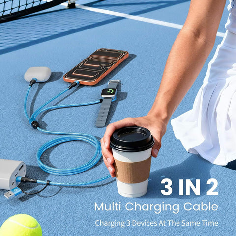 Cruise Travel Essentials 2026, Braided Multi Charging Cable Cord