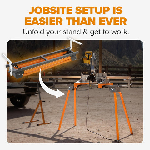 BORA Miter Saw Stand Universal Fit Heavy Duty Portable Design - PM-4000