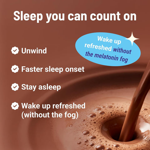 MoonBrew Magnesium Hot Cocoa Sleep Aid - Sugar-Free Calming Drink Mix - 2PK
