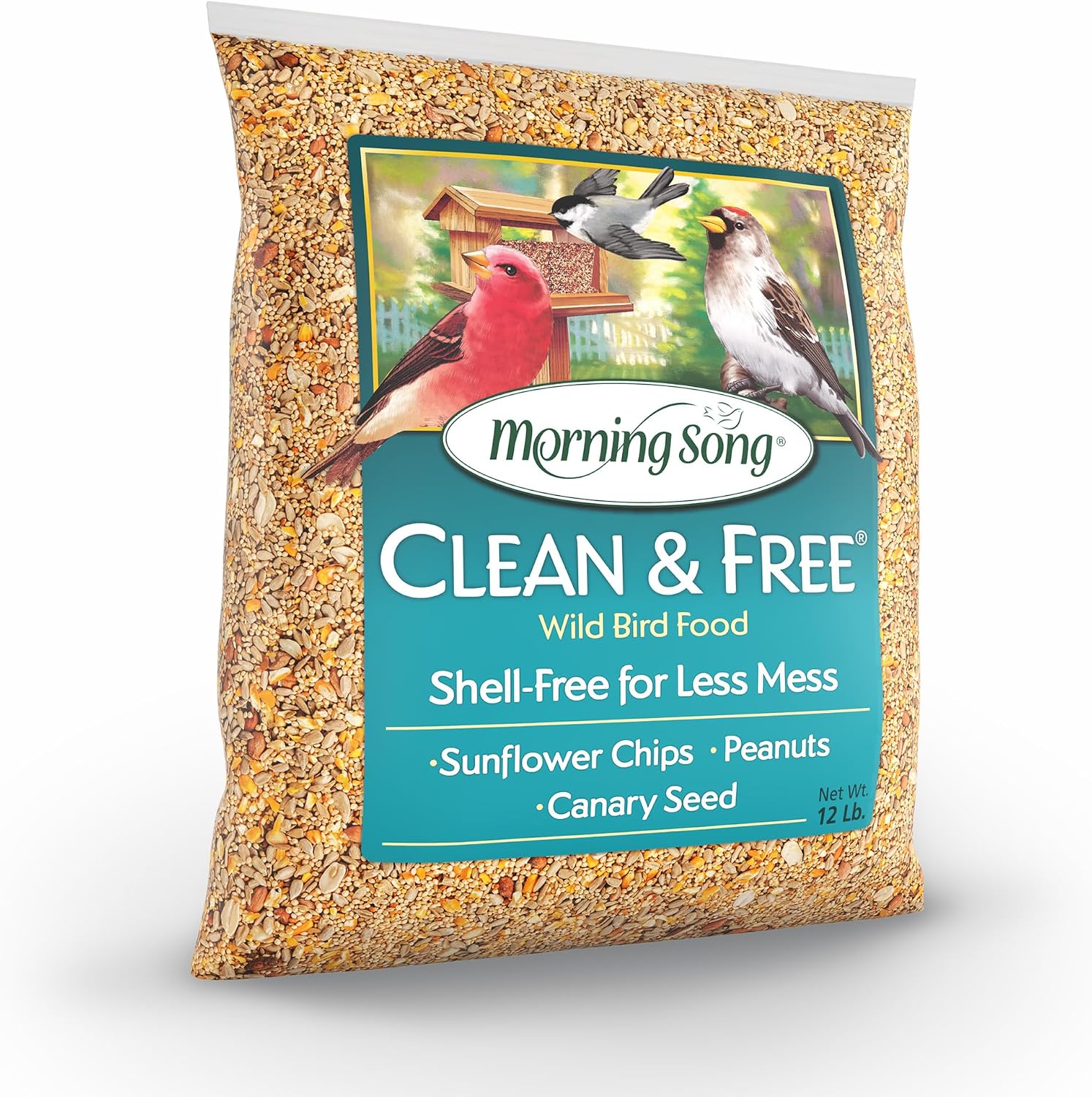 Morning Song Clean & Free No Mess Wild Bird Seed – 12 lb.