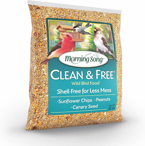 Morning Song Clean & Free No Mess Wild Bird Seed – 12 lb.
