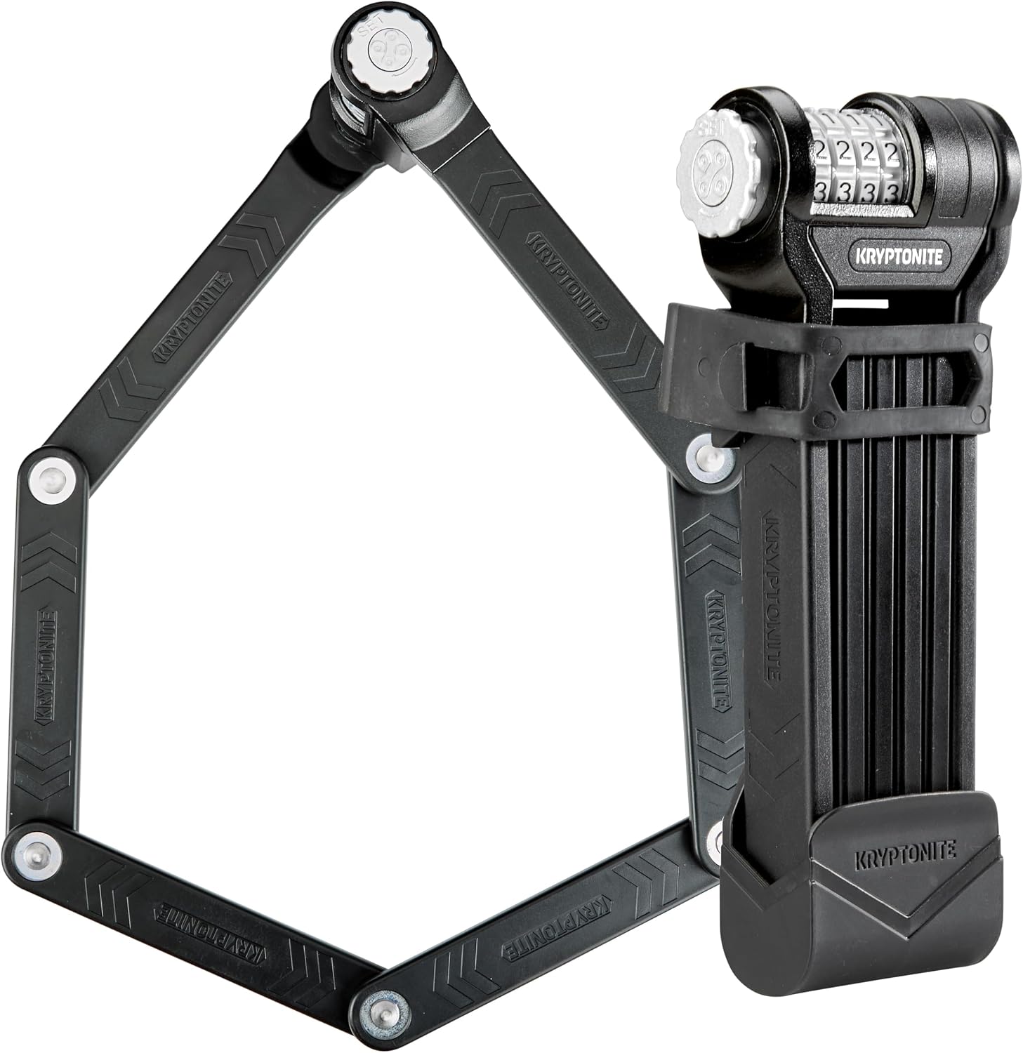 Kryptonite Keeper 585 Folding Combo Bike Lock, 4-Digit Resettable, 85cm