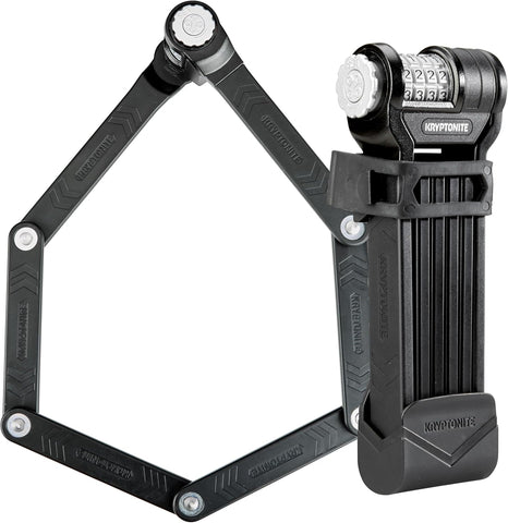 Kryptonite Keeper 585 Folding Combo Bike Lock, 4-Digit Resettable, 85cm