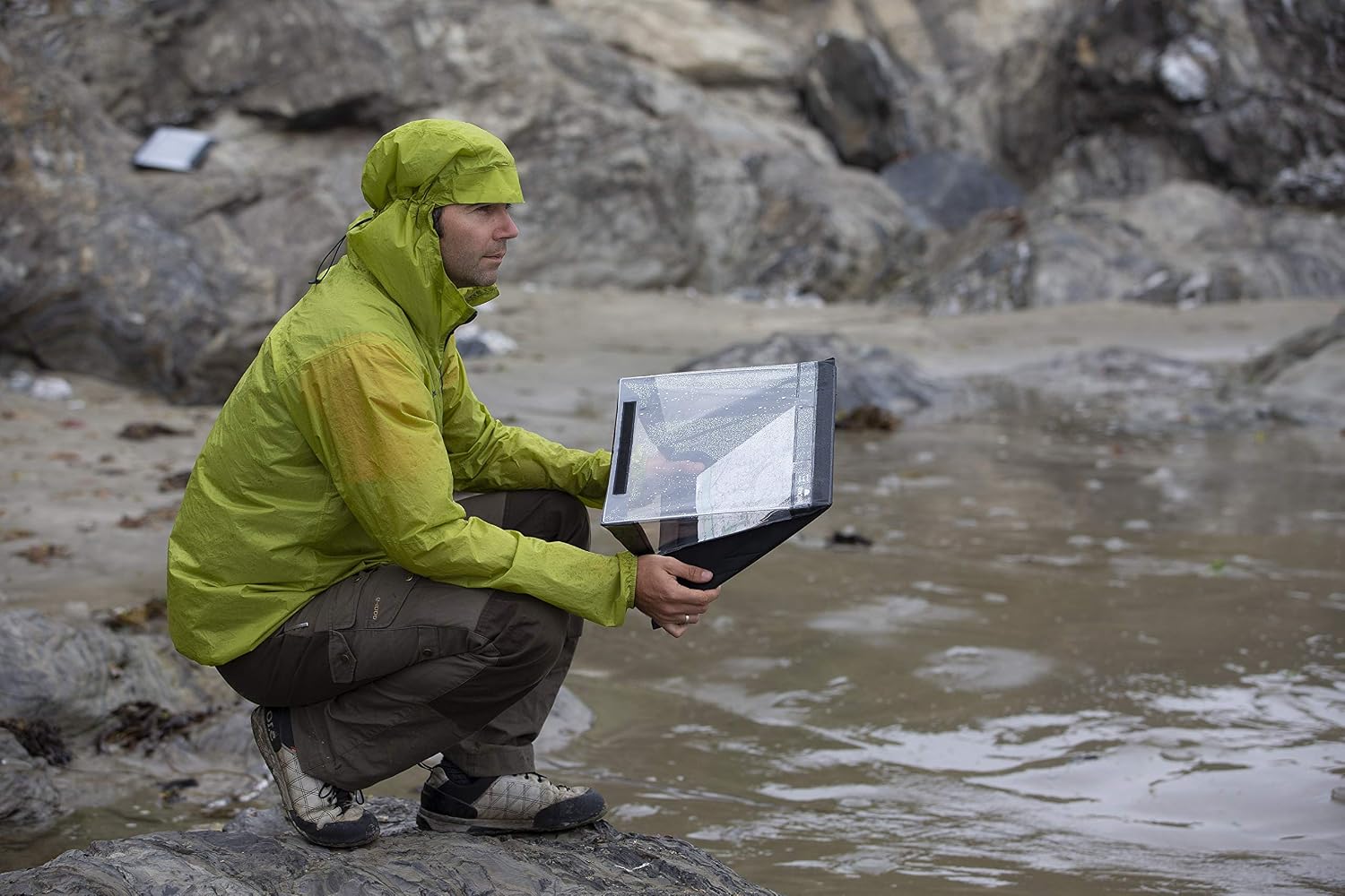 Waterproof Clipboard A3 Landscape by Paperdry, Black, Superior PVC Plastic with Cold Protection, Outdoor Covered Clip Board with Storage, A3 Waterproof Document Holder