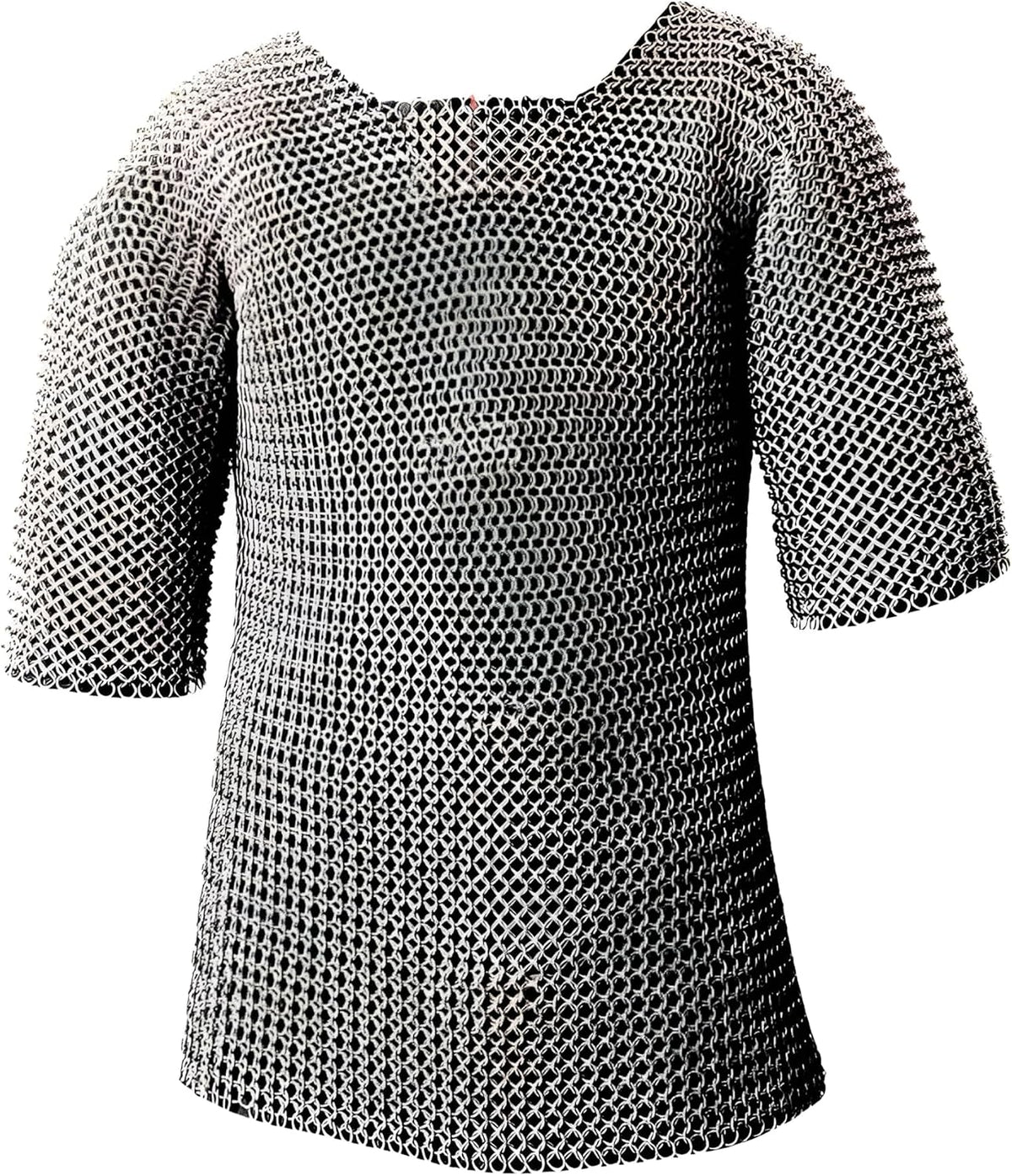 Medieval Warrior Haubergeon Butted Chain Mail Replica Armor Shirt Silver