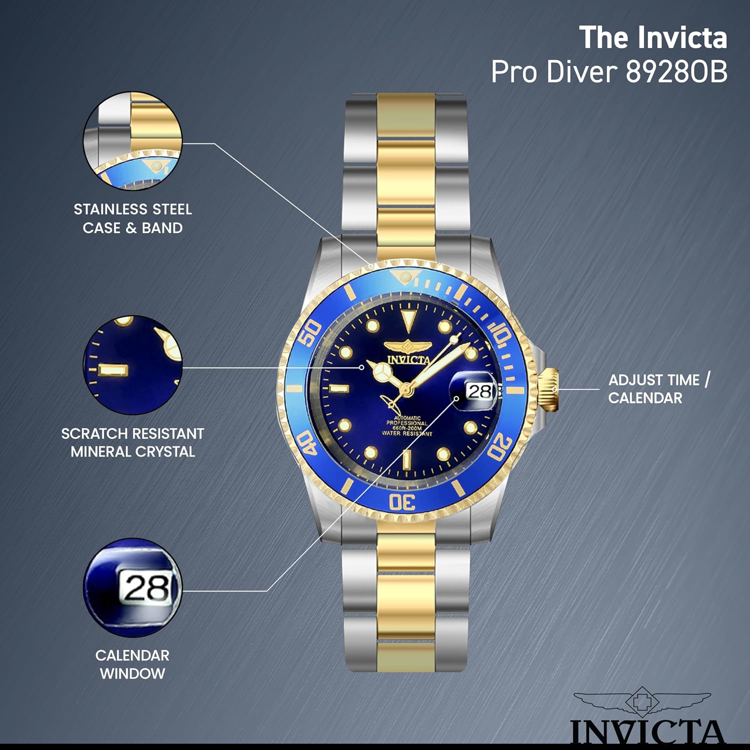 Invicta Men's Pro Diver Collection Coin-Edge Automatic Watch