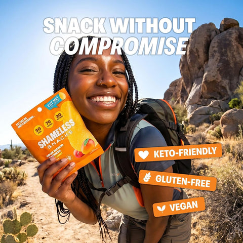Shameless Snacks Sour Mango Madness Gummy Candy & Fruit Snacks - Keto