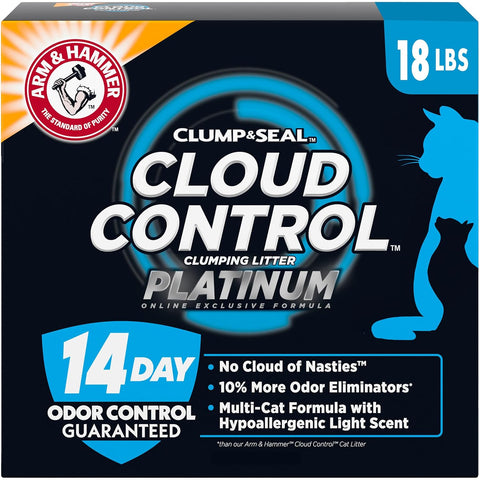 ARM & Hammer Cloud Control Platinum Cat Litter, Multi-Cat, 18 lbs