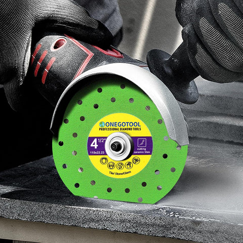 4-1/2 inch Tile Cutter Diamond Saw Blade for Angle Grinder Porcelain Ceramic Glass Marble Cutting Tools Grinding disc (10pcs)