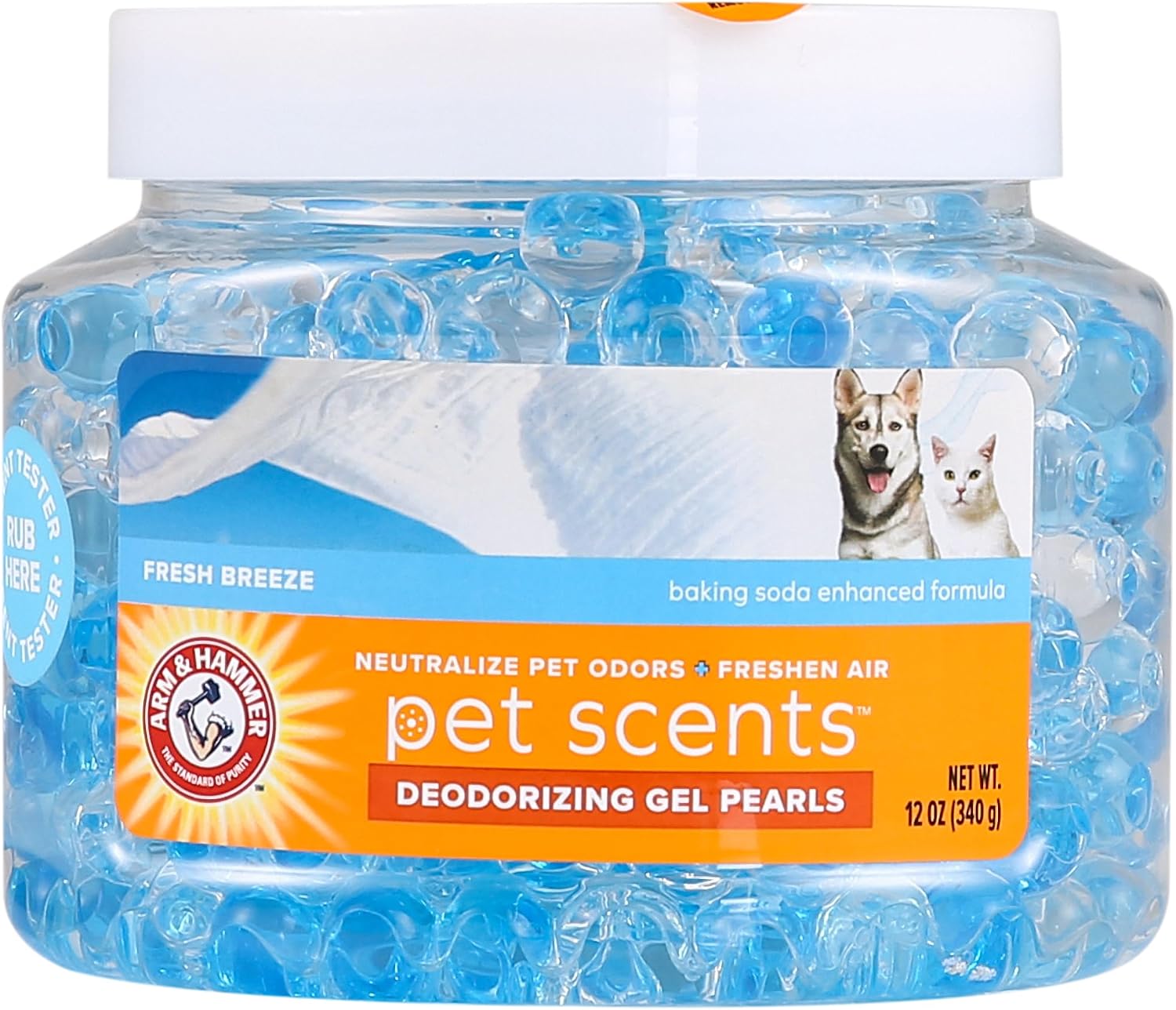 Arm & Hammer Pet Scents Deodorizing Gel Beads, Fresh Breeze, 12 Oz