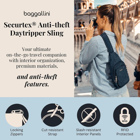 Baggallini Securtex Anti-Theft Daytripper Sling