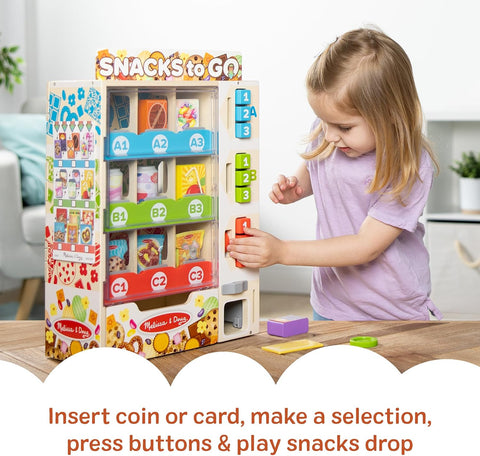 Melissa & Doug Wooden Vending Machine Play Set