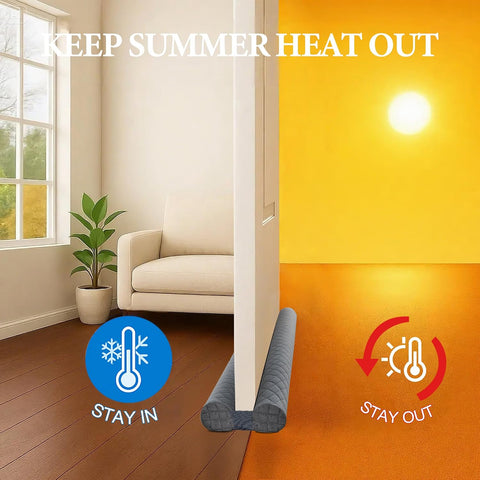 Ciieyuo Velvet Under Door Draft Stoppers, Fits 26'' - 30''