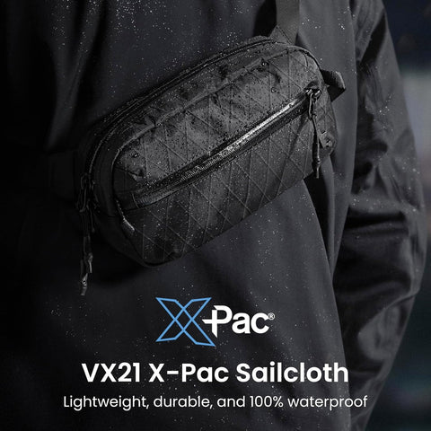 tomtoc 3.5L X-Pac Sling Bag with RFID Blocking Crossbody Pack for Men Women