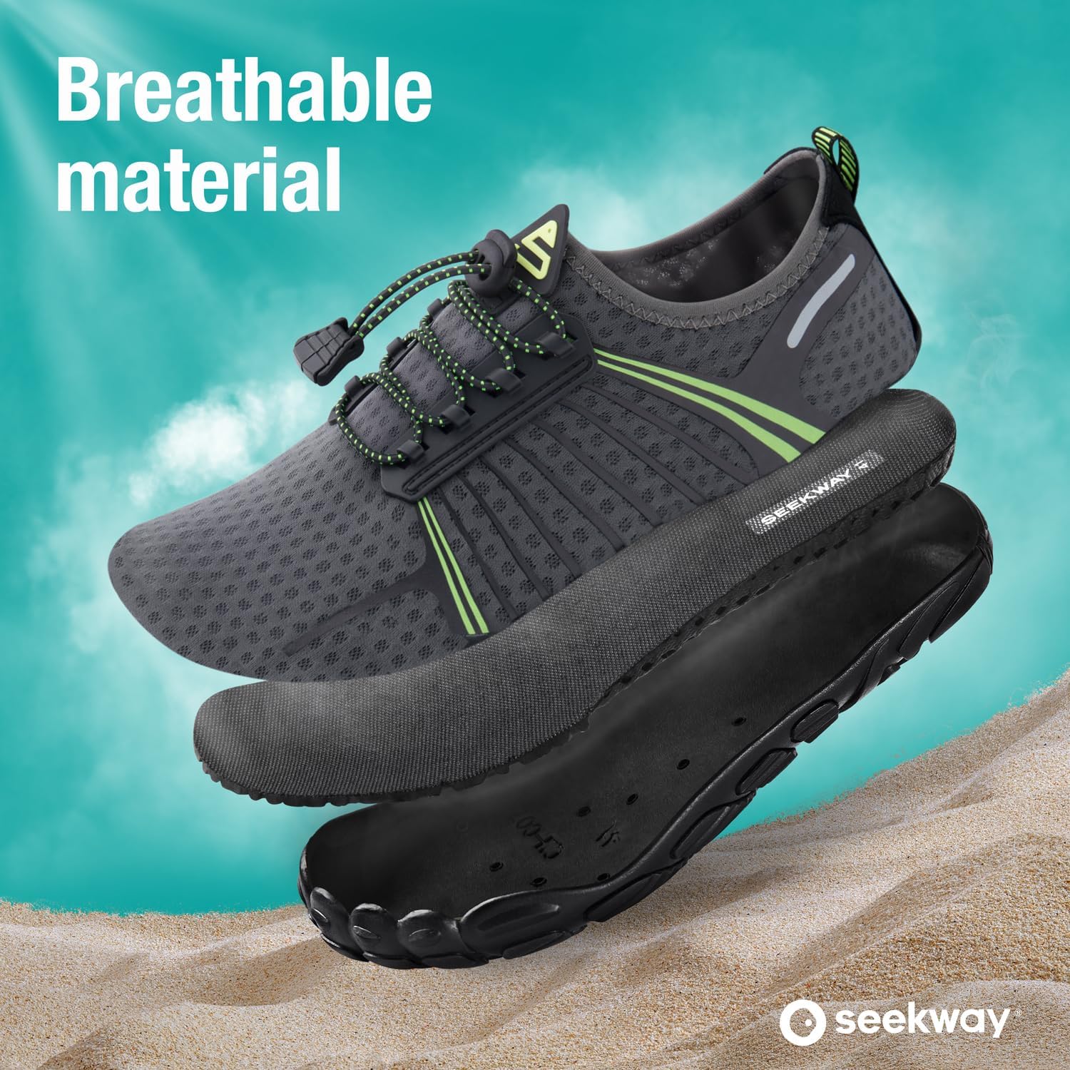 SEEKWAY Water Shoes Men Women Adult Quick-Dry Aqua Sock Barefoot for Beach Swim River Pool Lake Hiking Kayaking Surfing