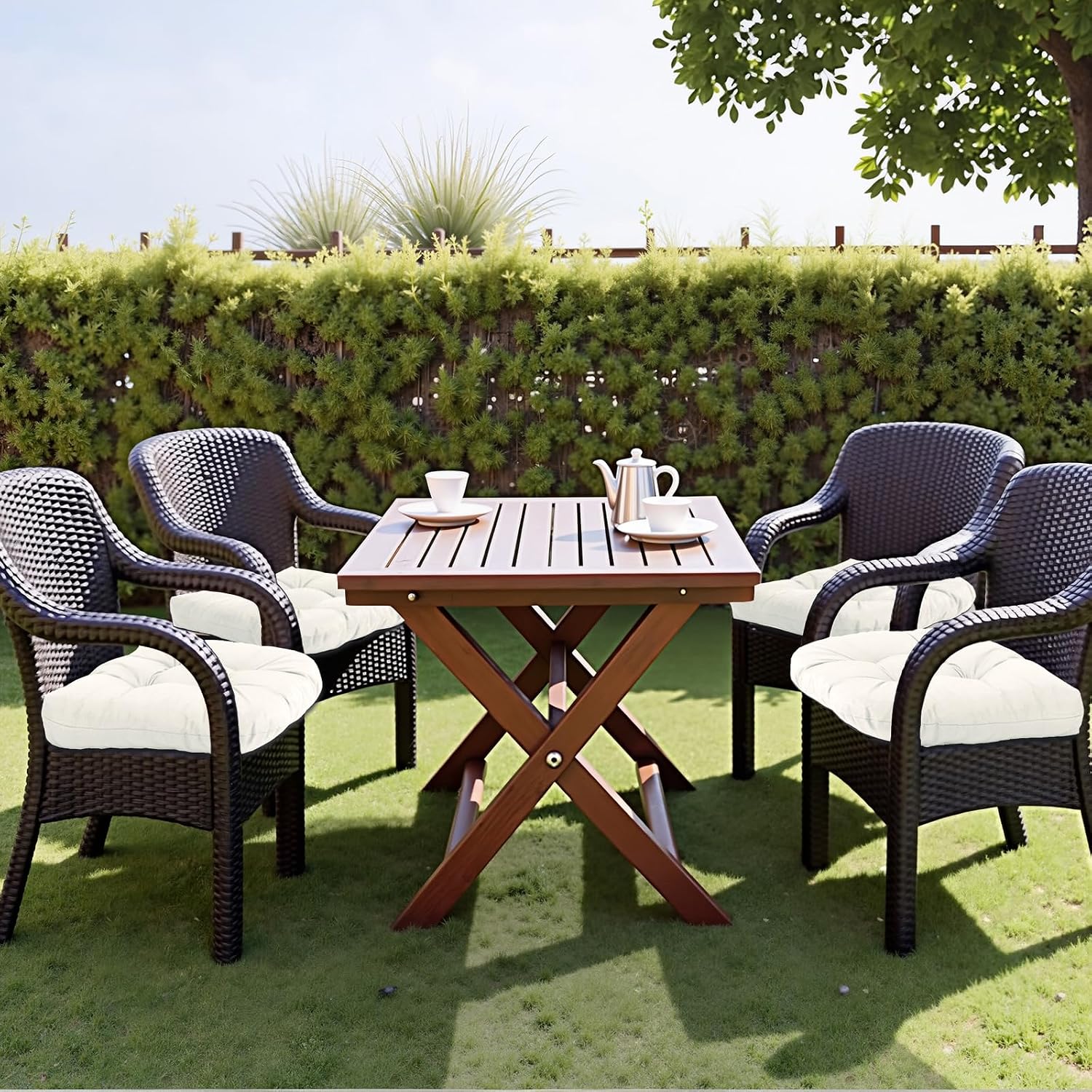 MTMR Outdoor Chair Cushions Set of 2, Patio Furniture Seat Pads, Waterproof