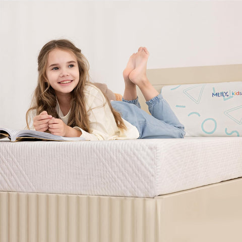 MLILY Twin Mattress in a Box, 5 inch Mattresses Made in USA for Kids Bed Single Size Daybed Individual Bunk, Memory Foam Medium Firm,