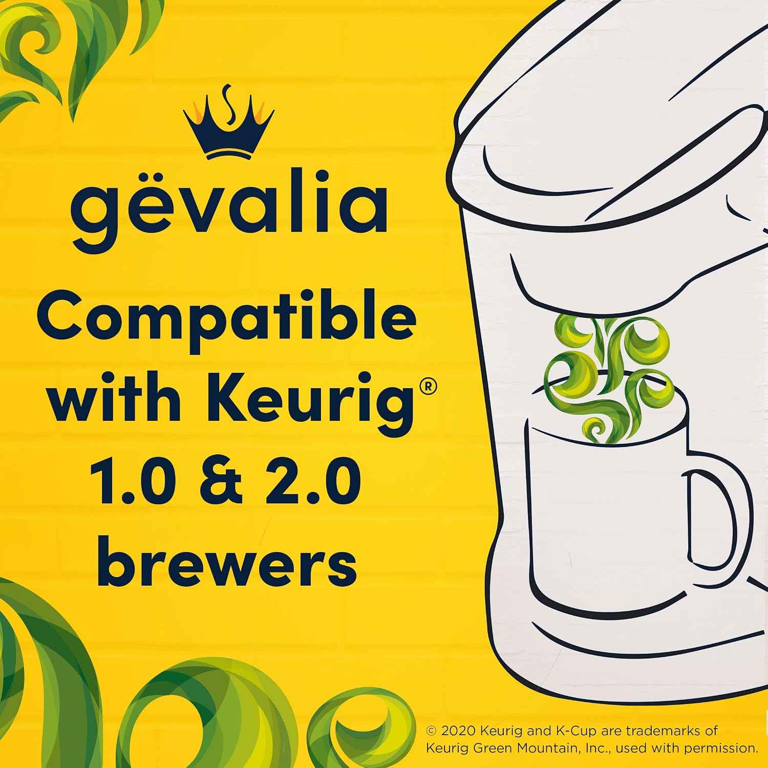 Gevalia Colombia K-Cup Coffee Pods, for a Keto and Low Carb Lifestyle, 84 ct Box